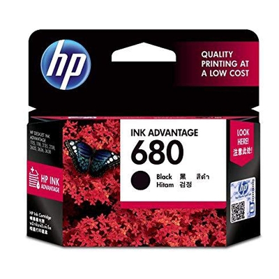 Picture of HP 680 Black Color Ink Printer Cartridge (1115,1118,2135,2138,3635,3636,3638,3775,3776,3777,3778,3830,3835,3838,4535,4536,4538,4675,4678,5075,5078,5275,5278)-Black