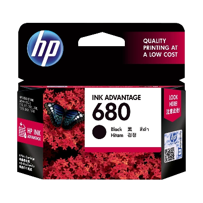 Picture of HP 680 Black Color Ink Printer Cartridge (1115,1118,2135,2138,3635,3636,3638,3775,3776,3777,3778,3830,3835,3838,4535,4536,4538,4675,4678,5075,5078,5275,5278)-Black