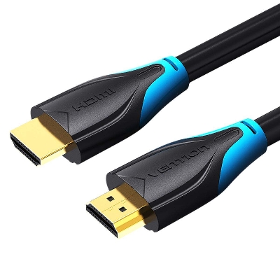 Picture of Vention Flat 10M 1-Year warranty (Black 4k, Ultral High Speed Male to Male HDMI) HDMI Cable-Black