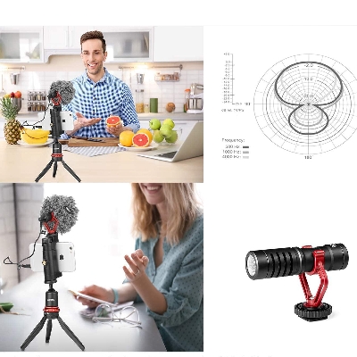 Picture of BOYA BY-MM1 Battery Free On Camera Shotgun Microphone for iPhone Android DSLR with 1 Year Warranty-Black