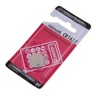 Picture of Maxell CR1632(Calculator,Watch,Keyless,Car Remotes,Garage Door Controls) 3v Lithium Battery-Silver