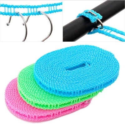 Picture of Portable Windproof Clothesline Non-slip Washing Clothes Line Rope- 5M ( Multicolor )