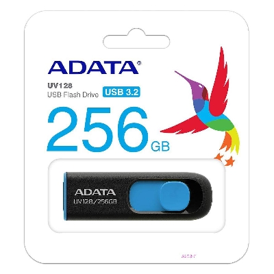 Picture of Adata USB 3.2 (Official Product Life time warranty) 256GB UV128 Pendrive-Black