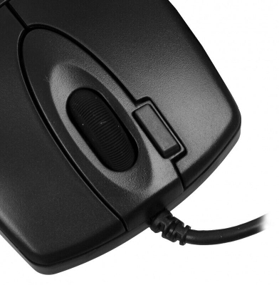 Picture of A4tech - 2x Click Button - 1200 DPI - 1Y Warranty official For PC/Laptop - Black OP-620D Wired Optical Mouse