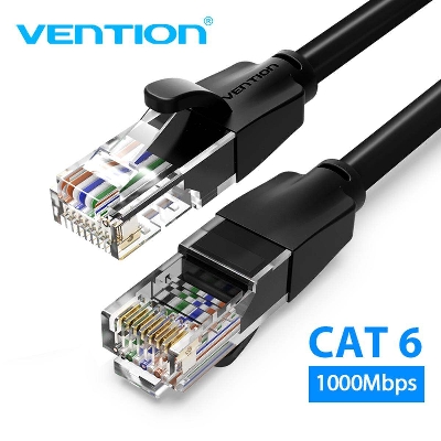 Picture of VENTION IBE Cat.6 UTP Patch 1.5m Ethernet Cable-Black