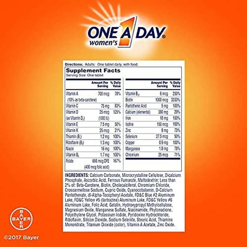 Picture of One A Day Women’s Formula Complete Multivitamin – 300 Tablets
