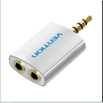 Picture of Vention BDAW0 4 Pole 3.5mm Male to 2*3.5mm Female Audio Splitter