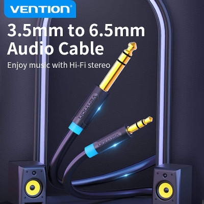 Picture of Vention BAB ( 1 year warranty)  6.5mm Male to 3.5mm Male Audio Cable-Black