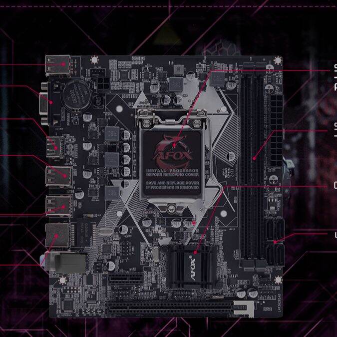 Picture of AFOX Intel IH61-MA2  ( 2 Years Warranty) Motherboard