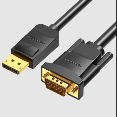 Picture of VENTION HBLBG 1.5M Black  DP to VGA Cable-Black
