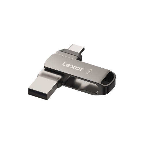Picture of Lexar Jump Drive Dual Drive D400 3.2 64GB USB+Type C OTG Flash Drive-Silver
