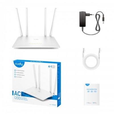 Picture of Cudy WR1200 AC1200 Dual Band 1200Mbps Wi-Fi Router-White