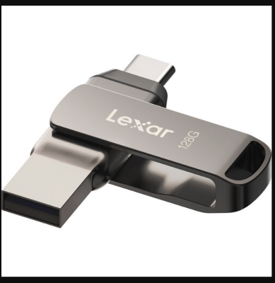 Picture of Lexar Jump Drive Dual Drive D400 3.2 128GB USB + Type C OTG Flash Drive