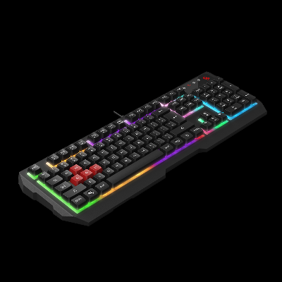 Picture of A4TECH Bloody B135N Backlit Wired Black GRADE NEON Effects Illuminate RGB Gaming Keyboard