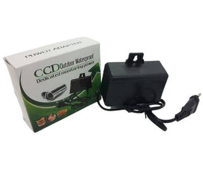 Picture of CCTV Outdoor 12V 2A Waterproof Dedicated Monitoring AC/DC Power Adapter-Black