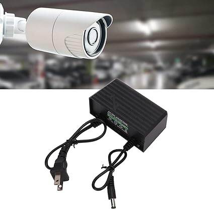 Picture of CCTV Outdoor 12V 2A Waterproof Dedicated Monitoring AC/DC Power Adapter-Black