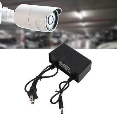 Picture of CCTV Outdoor 12V 2A Waterproof Dedicated Monitoring AC/DC Power Adapter-Black