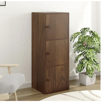 Picture of 3-Tier Storage Unit Filing Cabinet Rack Organizer Wardrobe Almirah