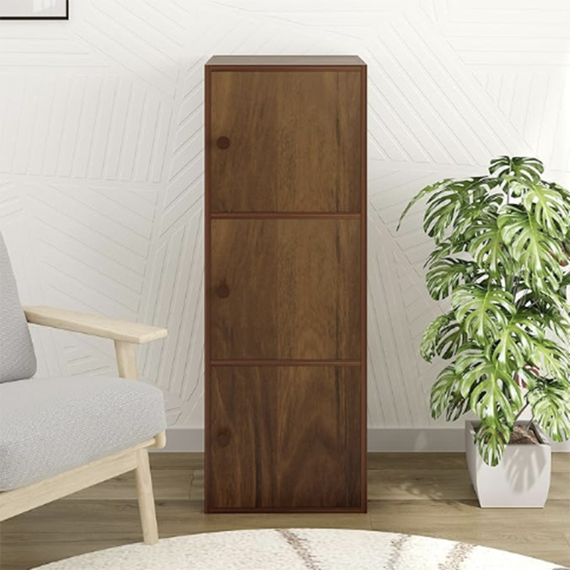 Picture of 3-Tier Storage Unit Filing Cabinet Rack Organizer Wardrobe Almirah