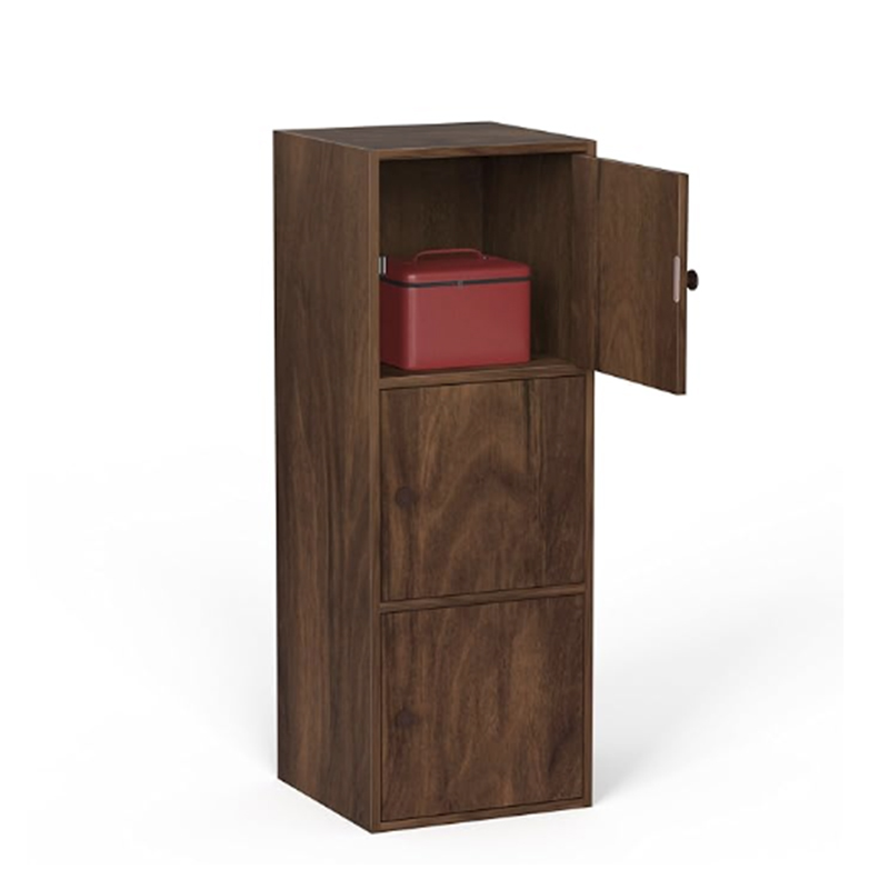 Picture of 3-Tier Storage Unit Filing Cabinet Rack Organizer Wardrobe Almirah