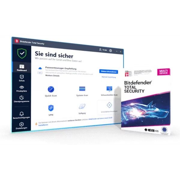Picture of BitDefender (3 User-1 Year) Multi Device Total Security