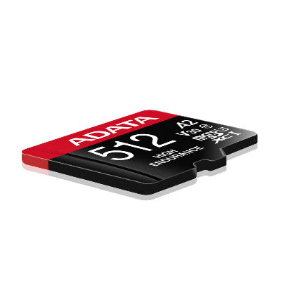 Picture of ADATA HIGH Endurance 512GB (U3,UHS-1,V30,20000hrs of Durability,Water/Shock/X-Ray Proof,Anti Static,4K, 8K, 3D, or 360° video recording) MICROSDXC Memory Card