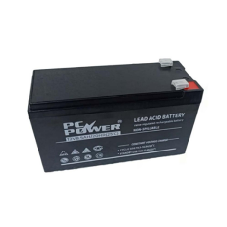 Picture of PC POWER 12V 8.5AH(Charge 8h before use) UPS Battery-Black
