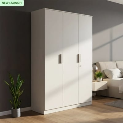 Picture of 3 Door Wardrobe (White Finish)