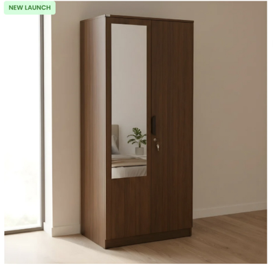 Picture of Classic 2 Door Melamine Wardrobe With Mirror