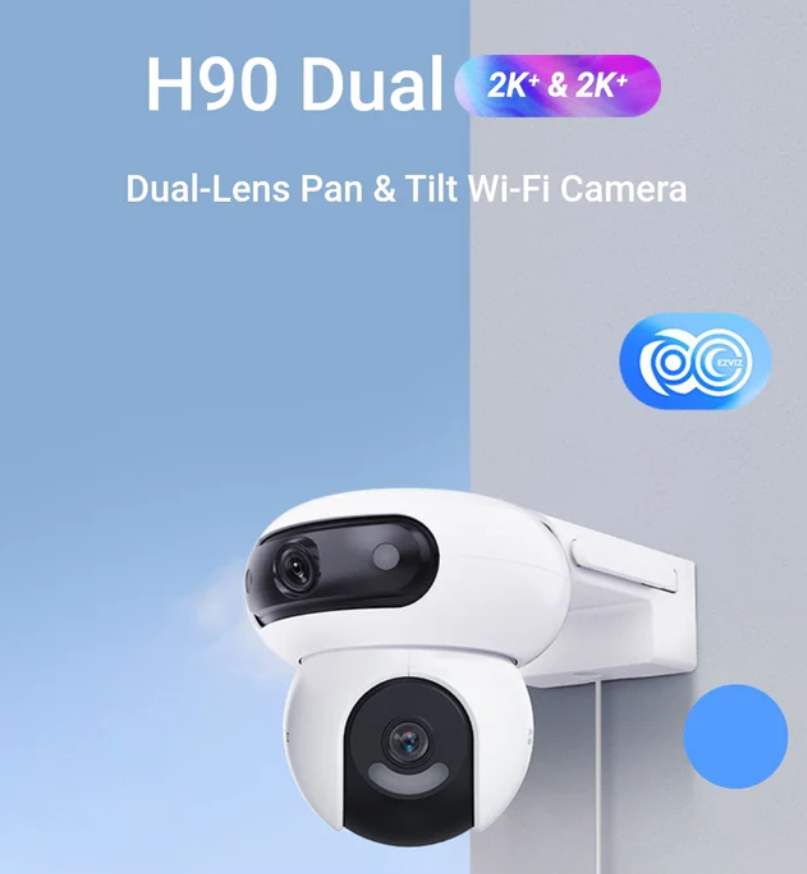 Picture of Ezviz H90 2K⁺ & 2K⁺ Dual-Lens Pan & Tilt Wi-Fi Camera-White