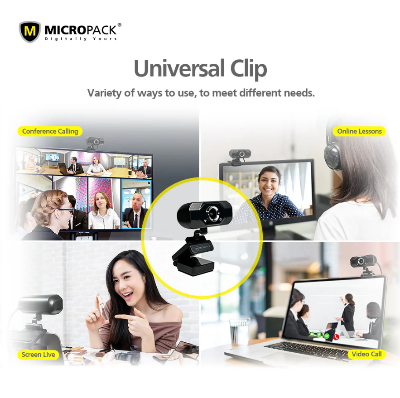 Picture of Micropack MWB-16 1MP 720P HD Live Stream Webcam-Black