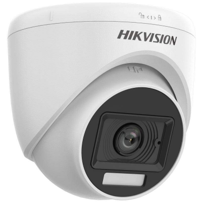Picture of Hikvision 2MP Smart Hybrid Light Audio Fixed Turret Dome Camera