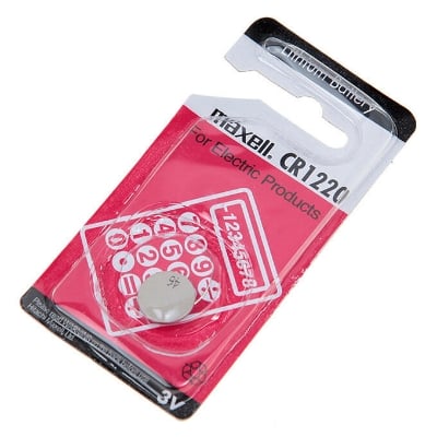 Picture of CR1220 3V Lithium Battery (With Supported - Mini Remote Device & CCTV DVR )-White
