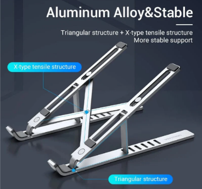 Picture of VENTION Silvery Tablet/Laptop Stand Holder Stand-Silver