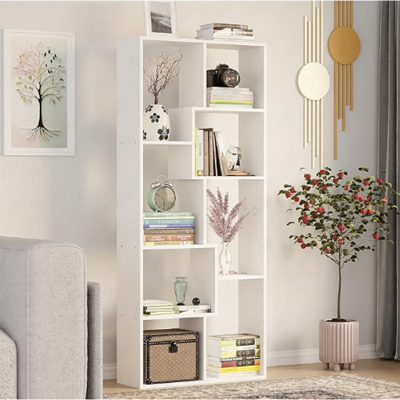 Picture of 8 Shelves Modern Simple Engineered MB Book Shelf With Storage