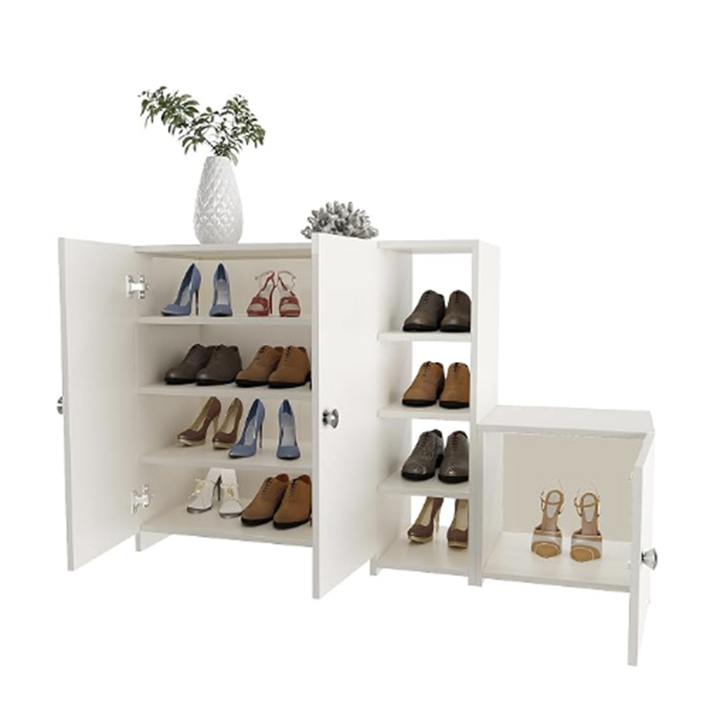Picture of Elegant Footwear Organizer for Entryway & Home (White)