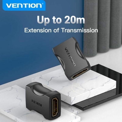 Picture of Vention AIRB0 HDMI Female to Female Coupler Adapter-Black