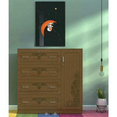 Picture of Premium Wardrobe (Finish Color Antique) 