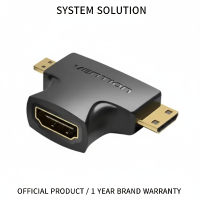 Picture of VENTION AGFB0 Mini HDMI & Micro HDMI to HDMI Adapter-Black
