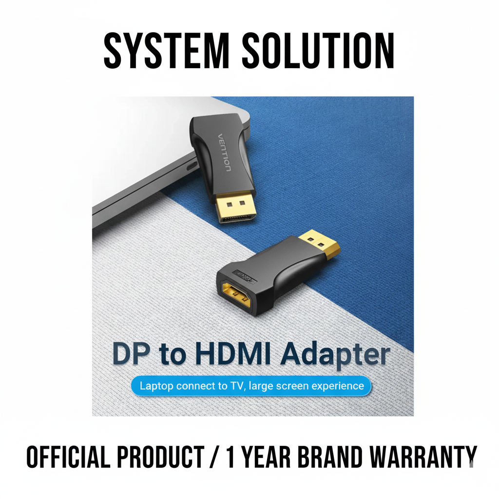 Picture of VENTION HBOB0 Display Port Male to HDMI Female Adapter-Black