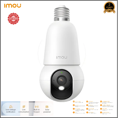Picture of IMOU WiFi Bulb Camera 5MP | Bulb & Camera 2 in 1 | Colorfull Night Vision, 3K UHD Image Easy Installation-White