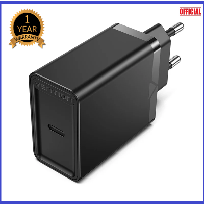 Picture of Vention 1-Port USB-C Wall Charger 20W EU-Plug-Black