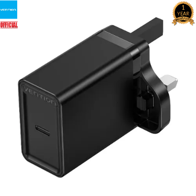 Picture of Vention FADB0 UK Type-C 20W Fast Charging Adapter-Black