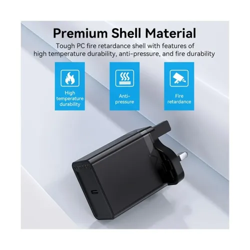 Picture of Vention FADB0 UK Type-C 20W Fast Charging Adapter-Black