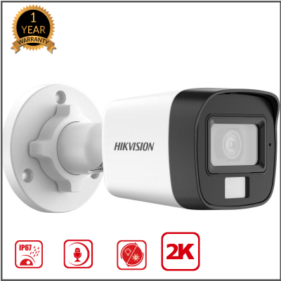 Picture of Hikvision DS-2CE16G0T-LPFS/S 3MP  2K Dual Light with  Audio Bullet Camera