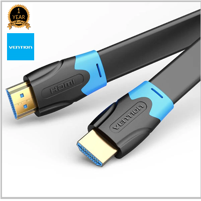 Picture of Vention HDMI TO HDMI CABLE (Model-AACBF) HDMI Cable 1M Black 3.28 FEET WITH (1 YEARS BRAND WARRANTY)-Black