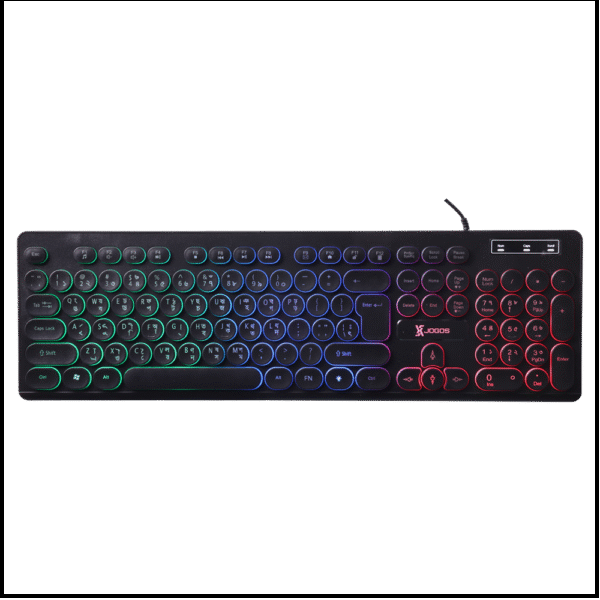 Picture of XJOGOS KB73R(1Y Warranty) BACKLIT USB-BANGLA BLACK KEYBOARD-Black