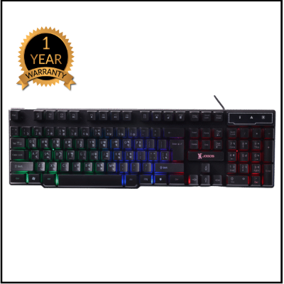 Picture of XJOGOS KB72R BACKLIT USB-BANGLA BLACK BLACK KEYBOARD-Black