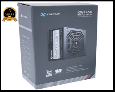 Picture of XTREME XWF450 WHITE FUSION ( 3 Years Warranty ) REAL 450W NON-MODULAR POWER SUPPLY-White