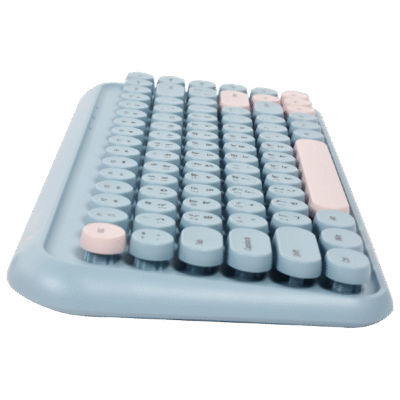 Picture of Xtreme K898W(1Y Warranty)Wireless Sky Blue-Light Pink Keyboard with Bangla